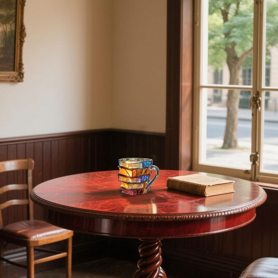 Taza de Felicidad para Lectura 3D Hecha a Mano - Original