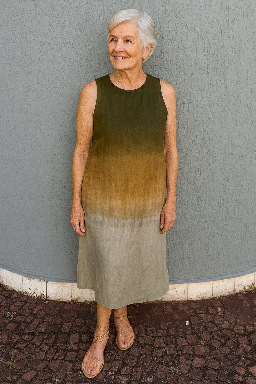 Rosalie | Vestido Midi Ombré Fluyente