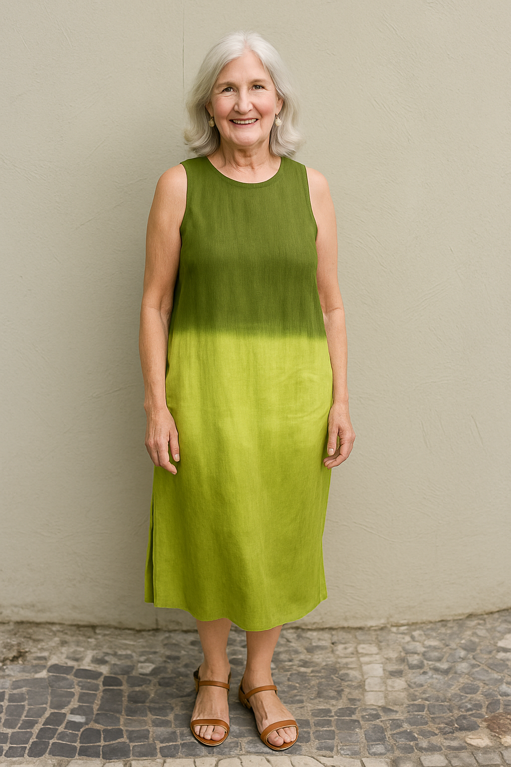 Rosalie | Vestido Midi Ombré Fluyente