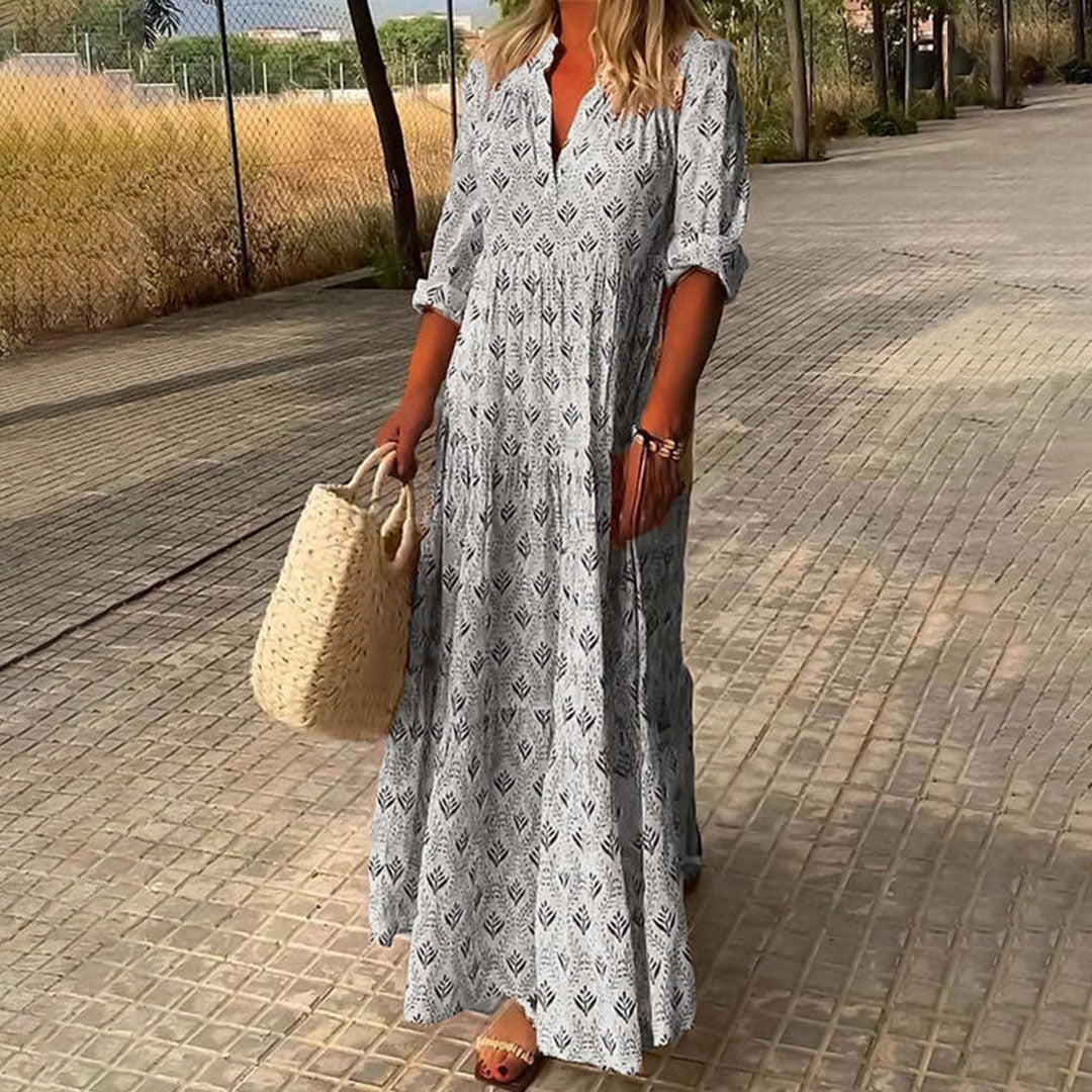 Nora | Vestido Maxi Boho Elegante