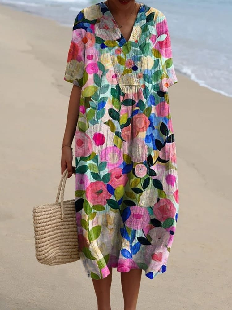 Celine | Vestido Floral Colorido