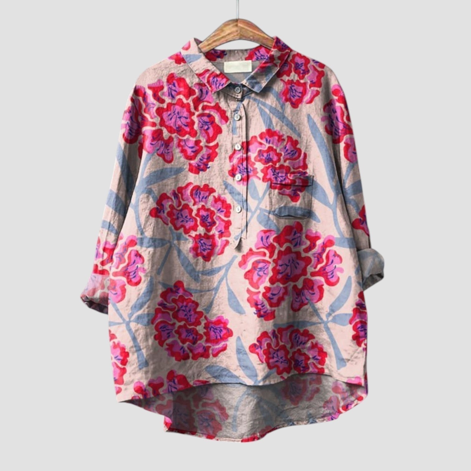 Renata | Camisa Floral Vibrante