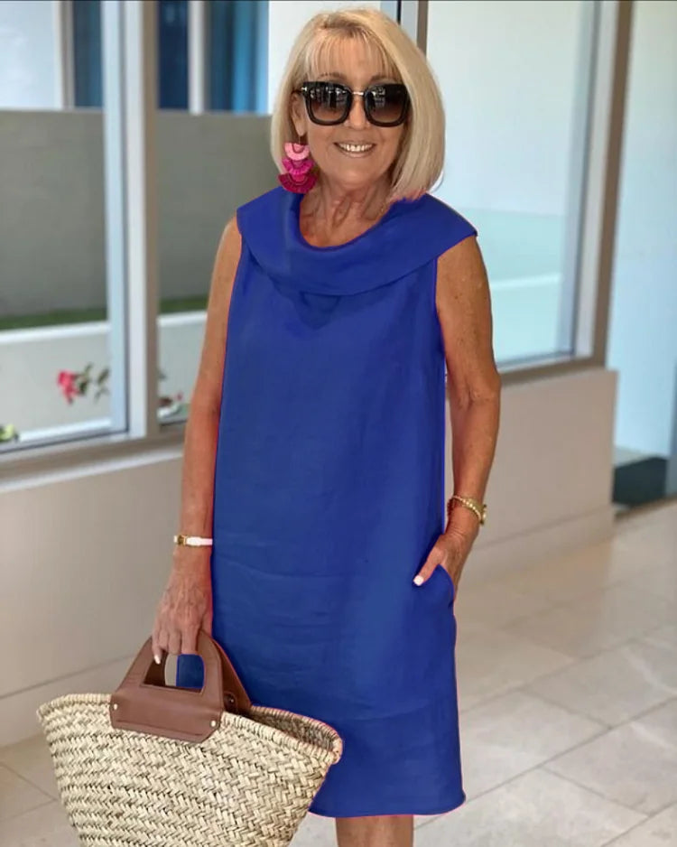 Helena | Vestido sin mangas con cuello redondo