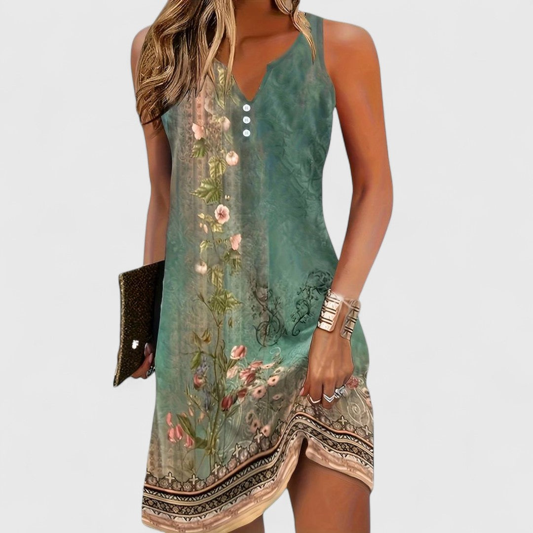 Maribel | Vestido Sin Mangas Bohemio