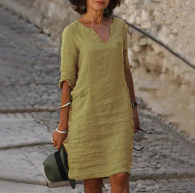 Alessia | Vestido de Lino Cómodo