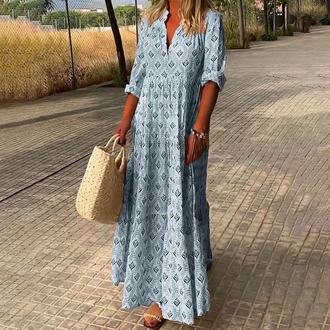 Nora | Vestido Maxi Boho Elegante