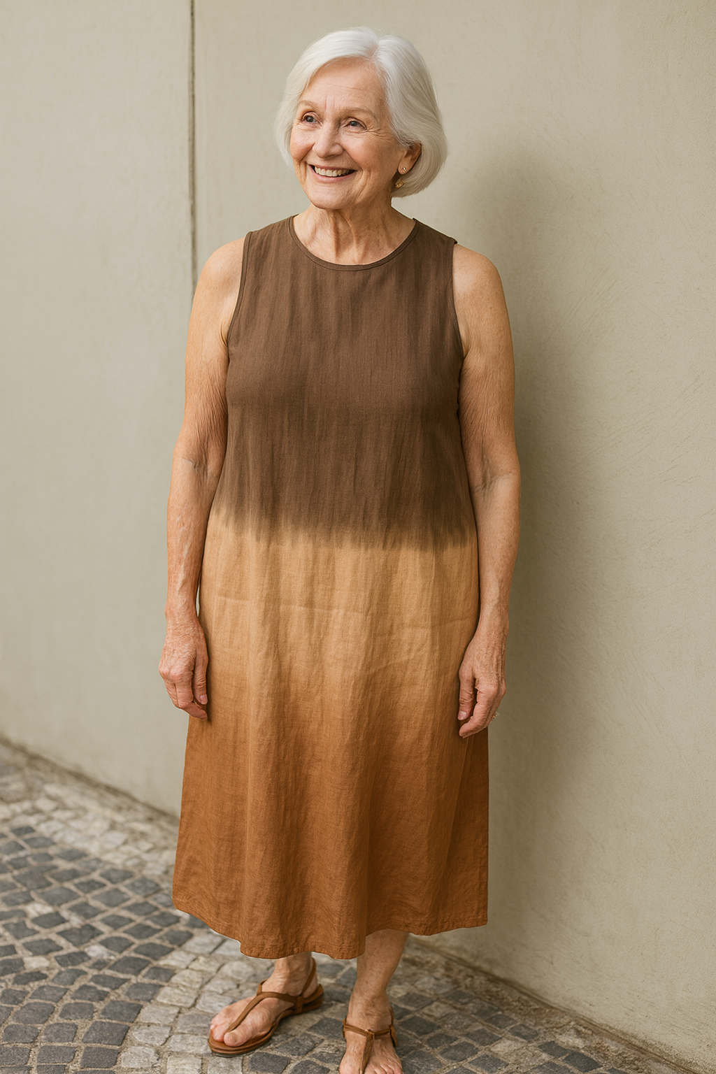 Rosalie | Vestido Midi Ombré Fluyente