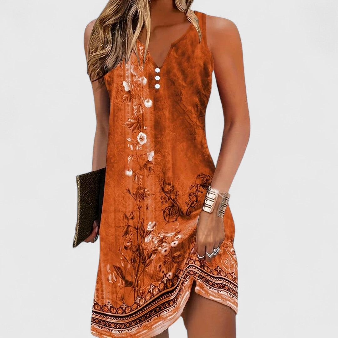 Maribel | Vestido Sin Mangas Bohemio