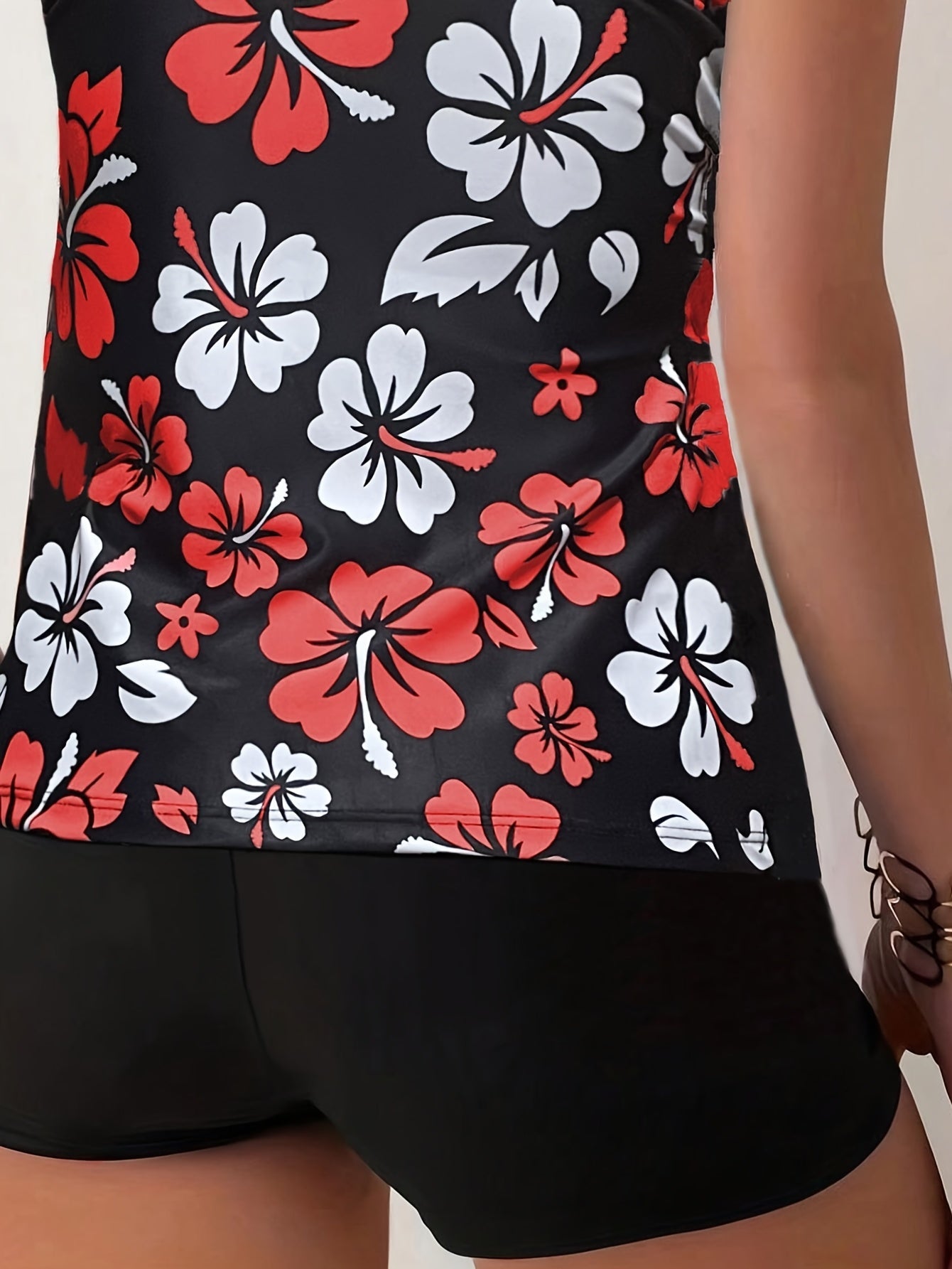 Elena | Conjunto de Tankini con Estampado Floral
