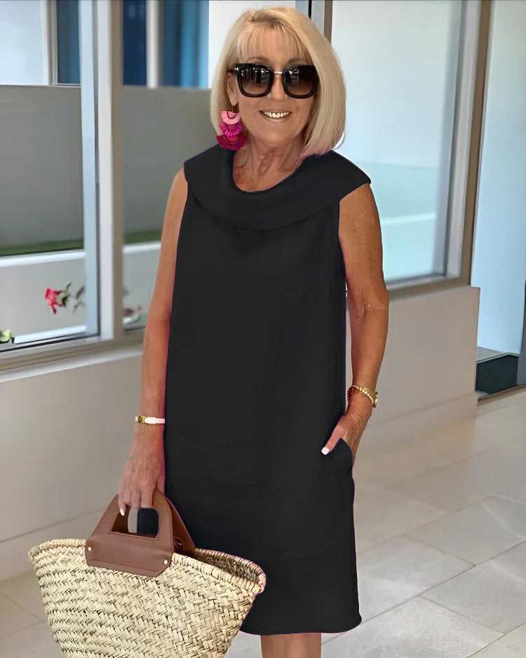 Helena | Vestido sin mangas con cuello redondo