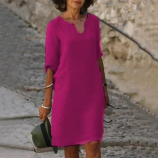 Alessia | Vestido de Lino Cómodo